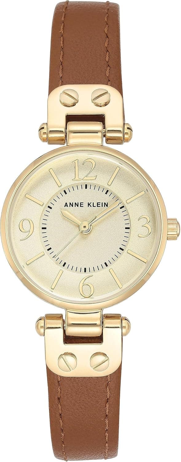 Imagen de Anne Klein Women's Leather Strap Watch en OfertitasTOP