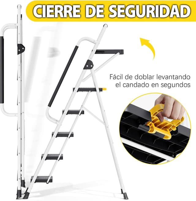 Thumbnail 5 de KINGRACK Escalera plegable 5 peldaños 150 kg