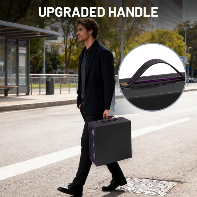 Detalle de STTRBOX Commander Deck Box with Handle (7 in 1) for MTG/TCG Storage