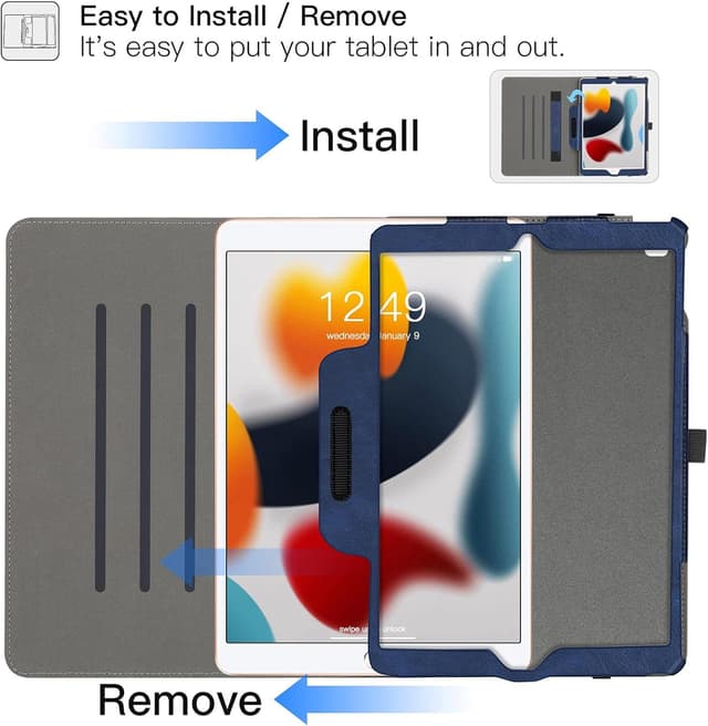 Detalle de iPad leather folio case A2602 A2603