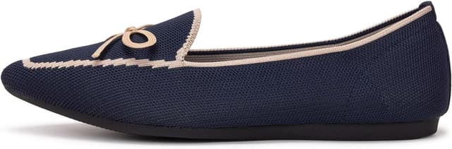 Thumbnail 6 de Frank Mully Loafer Flats für Damen aus Strickstoff – waschbare Ballerina-Schuhe mit Schleifen
