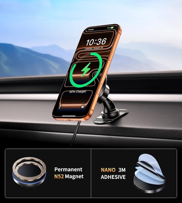 Thumbnail 3 de BHHB 15W Soporte Magsafe para coche