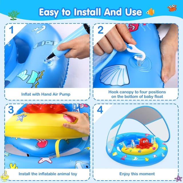 Thumbnail 6 de Inflatable Baby Pool Float 50+ UPF