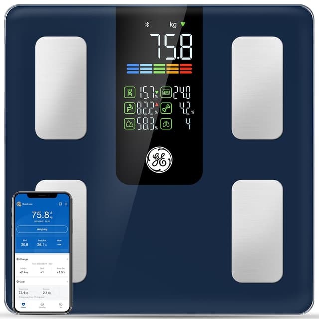 Detalle de GE Körperfettwaage Digital 220 kg LED