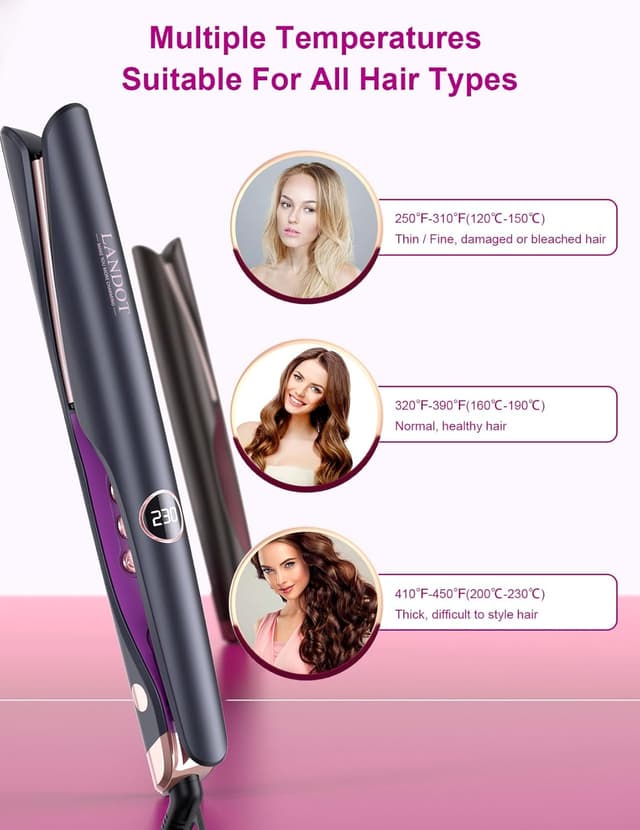 Thumbnail 4 de LANDOT 2-in-1 Hair Straighteners and Curler