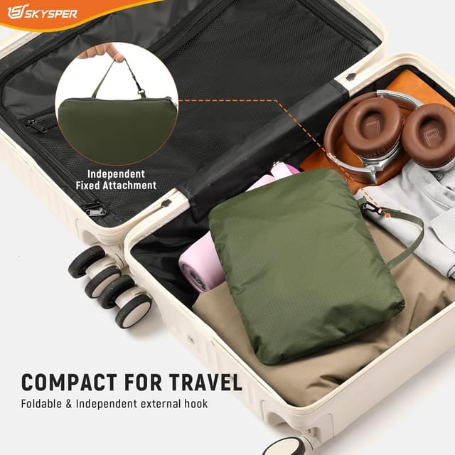 Detalle de SKYSPER Zaino pieghevole antifurto con protezione RFID da 20L