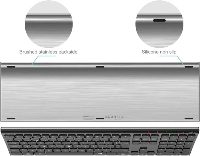 Thumbnail 4 de Arteck Universal Bluetooth Keyboard, 3-device UK