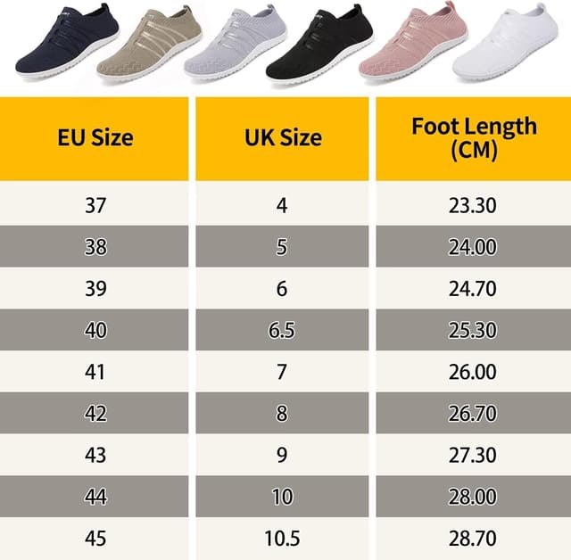 Detalle 2 de Wizshoe Barfußschuhe Damen & Herren – atmungsaktive Slip-On Sneaker mit Zero-Drop Sohle