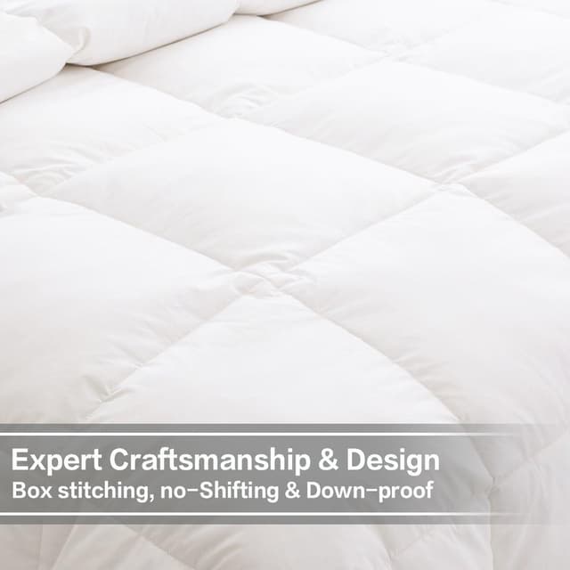 Detalle 2 de HOMEFOUCS King Size 13.5 Tog Goose Feather & Down Duvet