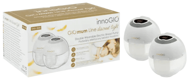 Detalle de InnoGIO GIOmum Line Sacaleches Doble Portátil con Luz