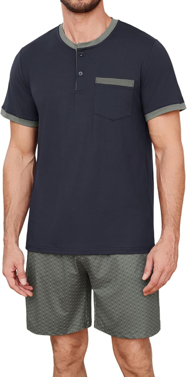 Thumbnail 2 de Jahetuul Pijama Hombre Verano Manga Corta