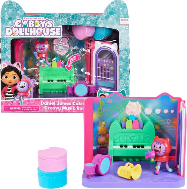 Detalle de DreamWorks Gabby’s Dollhouse Music Room toy