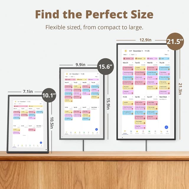Detalle 2 de Dragon Touch Calendar 21.5" digital calendar for families