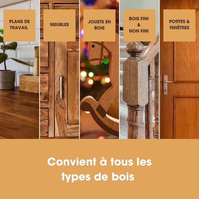 Thumbnail 5 de Cire Bois & Polish Furniture Clinic huile orange 250 ml