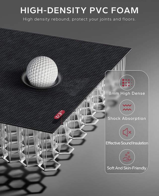 Thumbnail 2 de HAPBEAR Large Exercise Mat 183×122cm 🧘♀