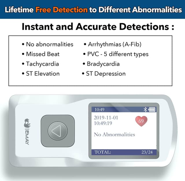 Thumbnail 2 de EMAY Portable ECG/EKG Monitor 1‑lead