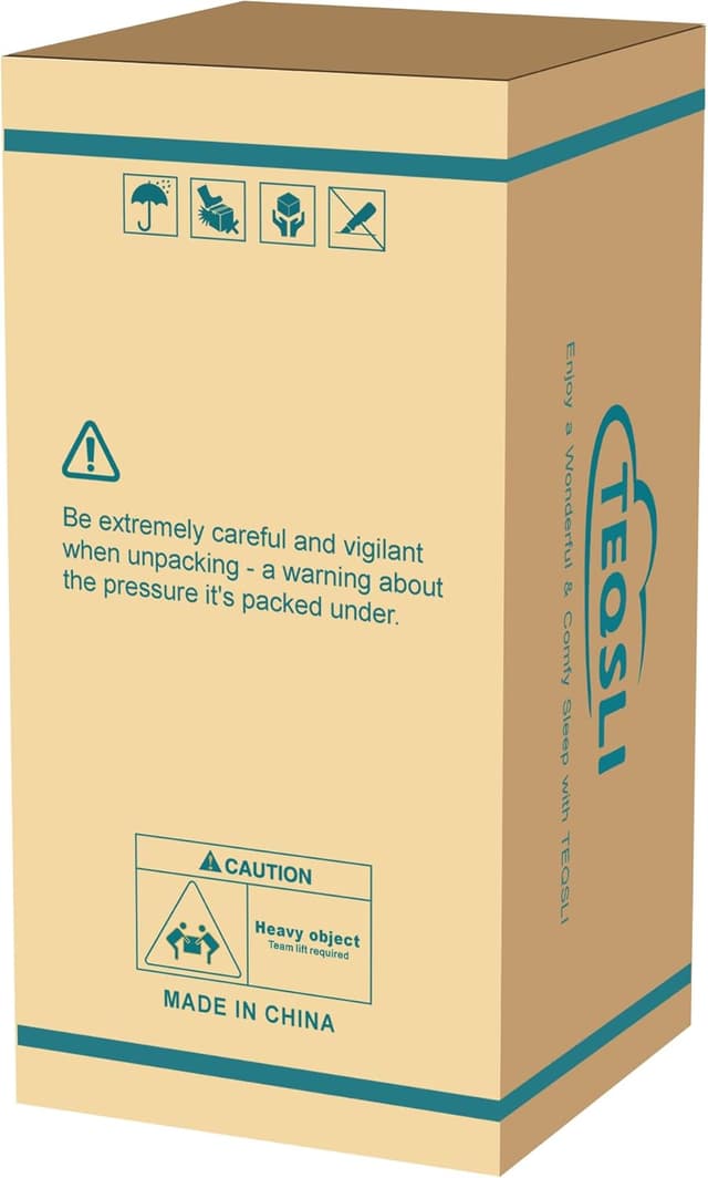 Detalle de TeQsli 4FT6 Double mattress, 10.6 inch memory foam