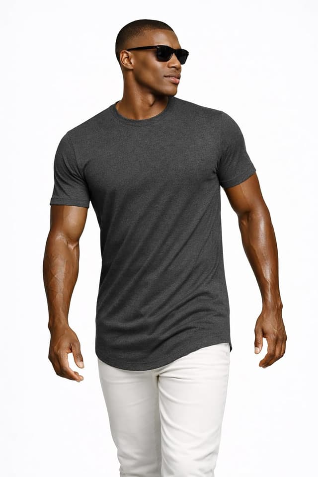Detalle 2 de Leif Nelson T-shirt homme col rond LN-8281