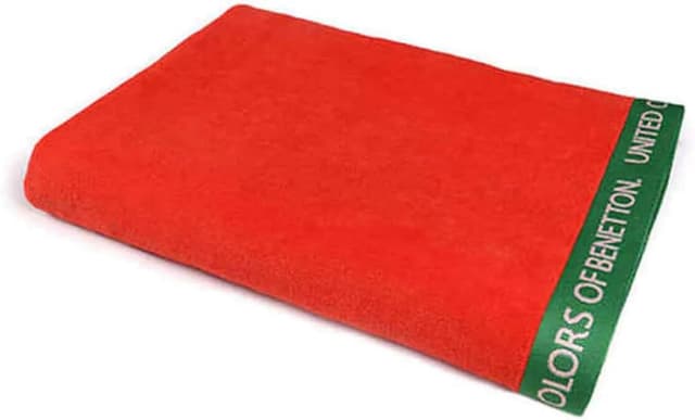 Detalle 2 de Benetton Toalla de Playa Velour Azul Rainbow 90x160cm