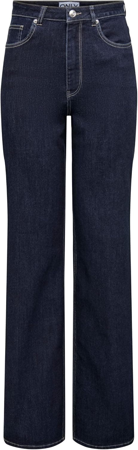 Detalle de ONLY Damen Jeans mit weitem Bein ONLJUICY-WAUW in hoher Taille