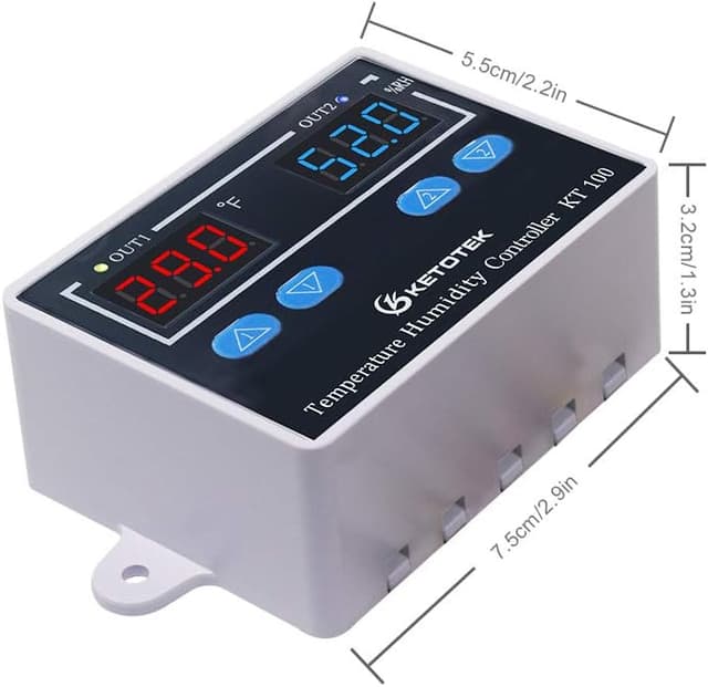Thumbnail 5 de KETOTEK Termostato umidostato digitale 220V per ambiente 🌡