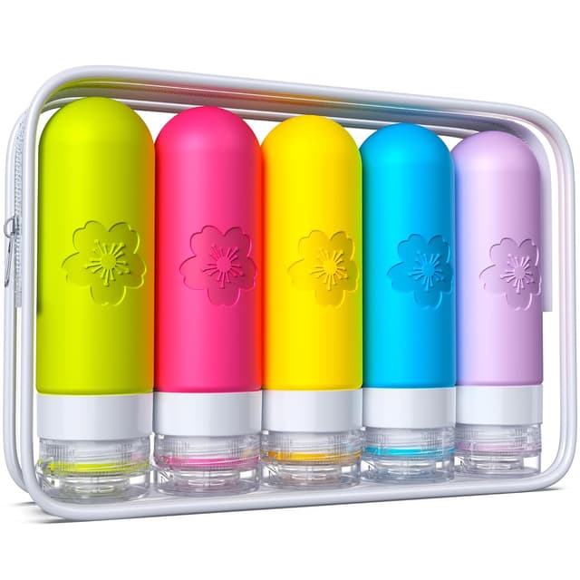 Detalle de Amzrole Reiseflaschen 5er Set 90 ml