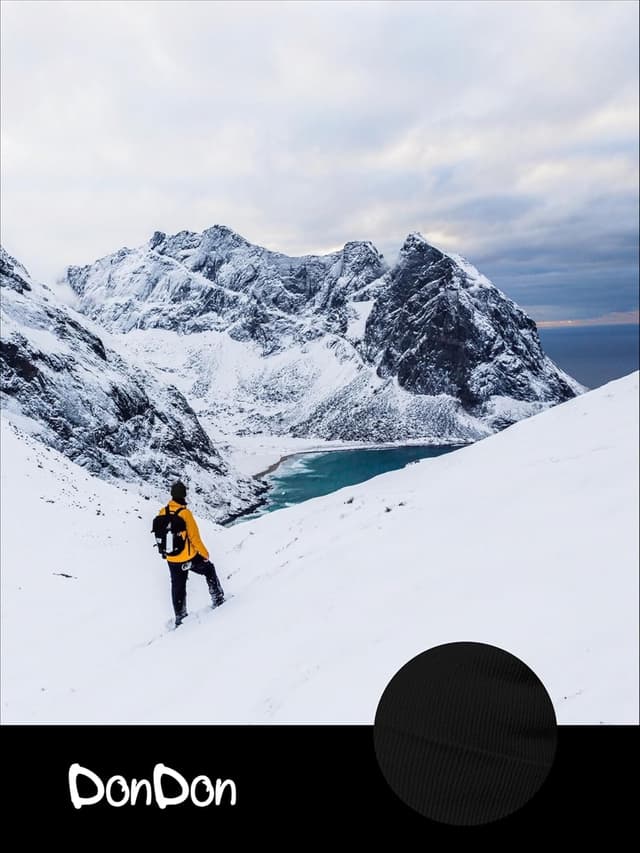 Detalle de Bonnet d’hiver DonDon Bonnet Homme/Femme en maille tricot – design classique