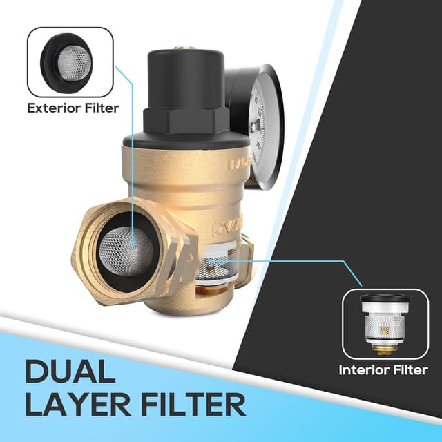 Thumbnail 4 de RVGUARD RV Water Pressure Regulator 45 PSI