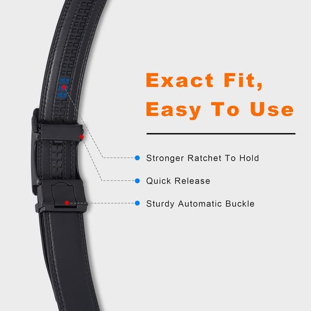 Thumbnail 4 de Vatan Ratchet Leather Belt 1.4 inch