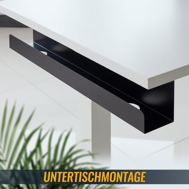 Thumbnail 2 de RICOO Z1110-G Canal de Cables para Escritorio, Aluminio, 110cm ⚡