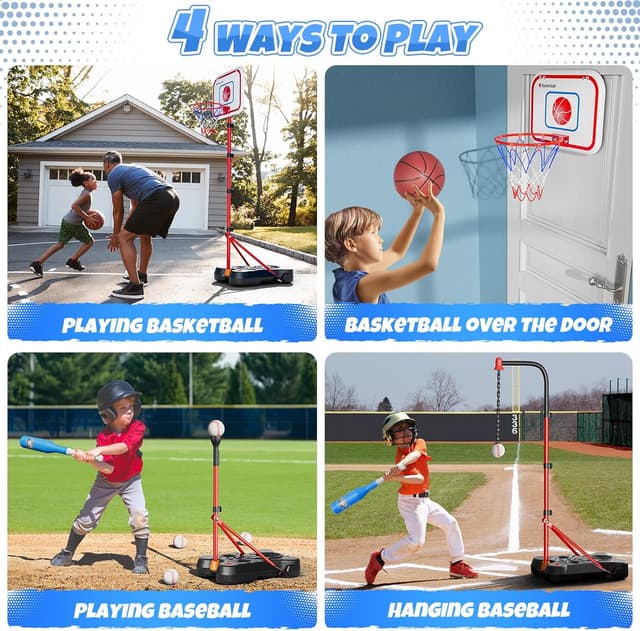 Thumbnail 1 de HopeRock 2-in-1 Kids Basketball Hoop 71.2