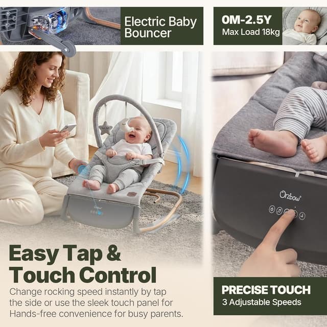 Thumbnail 1 de Orzbow Electric Baby Bouncer 40lb