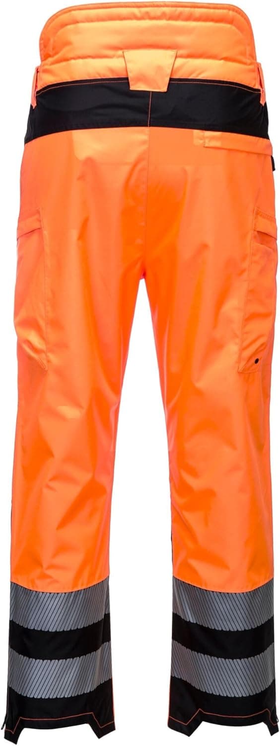 Detalle de Portwest (Conception) pantalon de travail coupe haute avec finitions déperlantes et poches cargo – EN ISO 20471 Classe 2