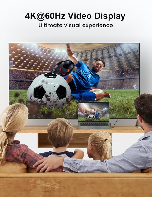 Detalle 1 de XAOSUN 240W USB‑C Schnellladekabel (1,5 m) mit 90° Winkel & 20 Gbps USB 3.2 Gen2x2