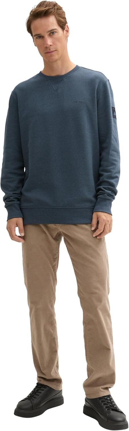 Detalle 2 de Maglia da tuta uomo Tom Tailor 1044007 in felpa girocollo