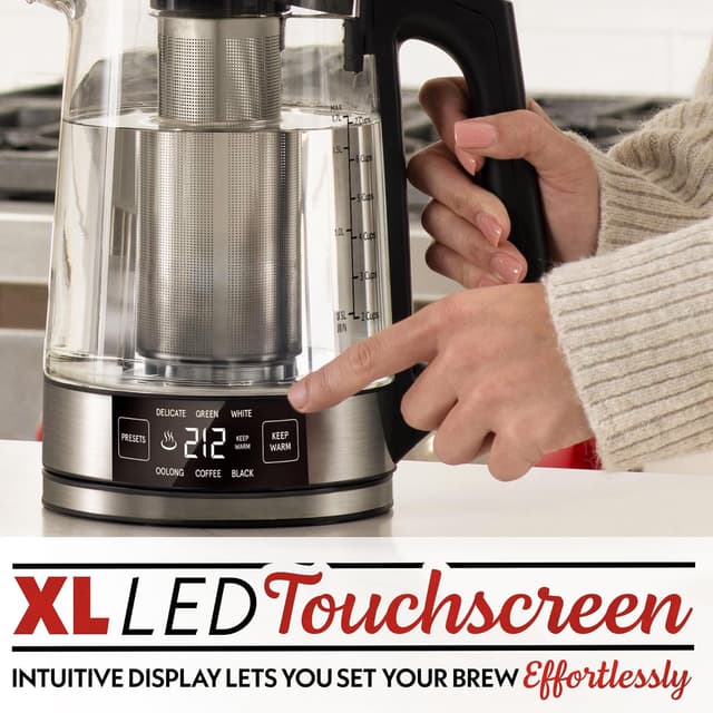 Thumbnail 4 de Gourmia Programmable Digital Glass Kettle 1.7L