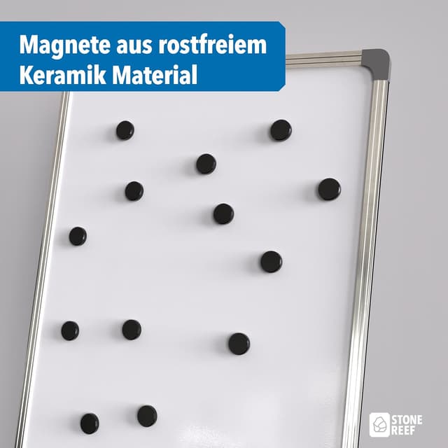Thumbnail 2 de Magnet Set Schwarz 65 Stück Keramik-Ferrit 17,6×4,9 mm