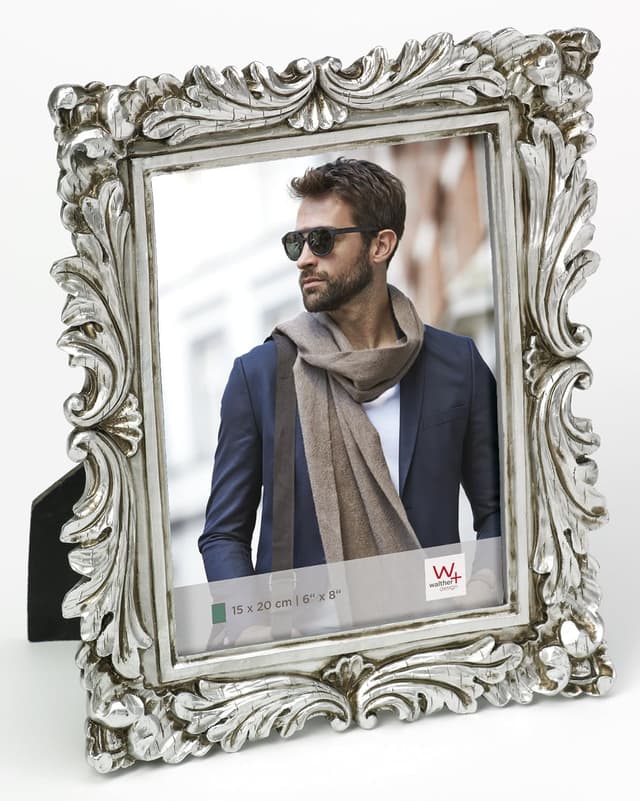 Detalle de Cadre photo Walther Design Saint Germain Argent 13 x 18 cm QS318S