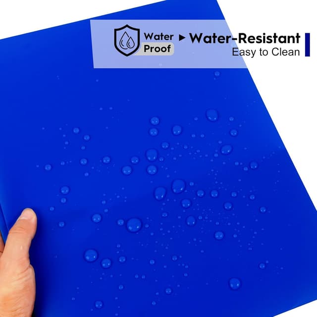 Detalle de EEHZTSI 24-Pack Plastic 2-Pocket Folders 9.4x11.6