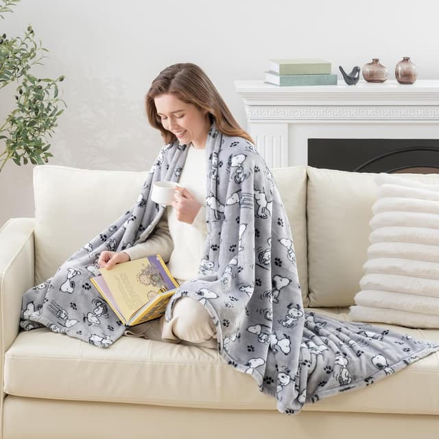 Detalle de Berkshire Snoopy Throw 55 x 70