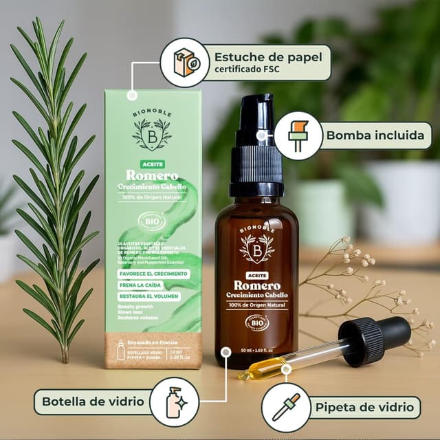Thumbnail 4 de BIONOBLE Aceite Romero Cabello 50 ml