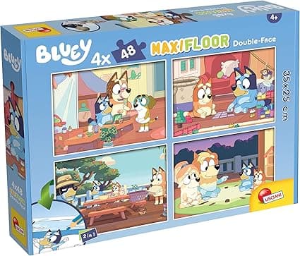Detalle de Lisciani Puzzle Bluey 4 en 1 🧩 Juego Creativo para Niños