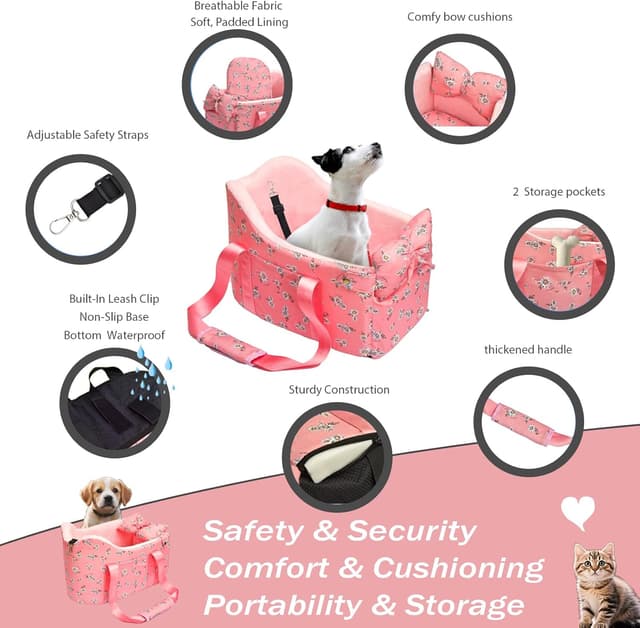 Thumbnail 3 de Cullaby Console Dog Car Seat 11 lbs car booster