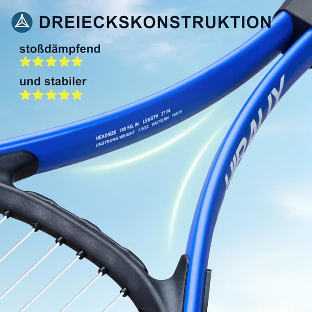 Thumbnail 6 de HIRALIY 27in Tennis Rackets Set