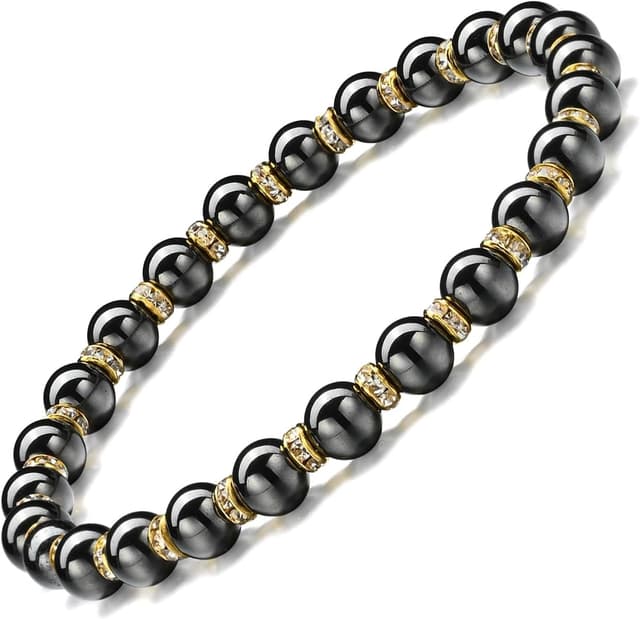 Detalle de Apocalyptic-K Magnetarmband mit Strasssteinen (6/8 mm), antistatisch