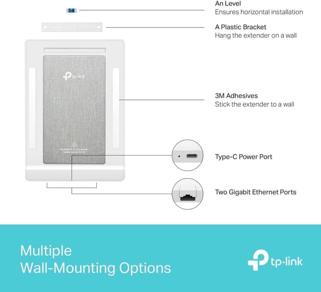 Detalle de TP-Link Archer Air R5 Wi‑Fi 6 AX3000 Gigabit WLAN-Router – ultradünnes 8‑mm Design mit HomeShield und EasyMesh