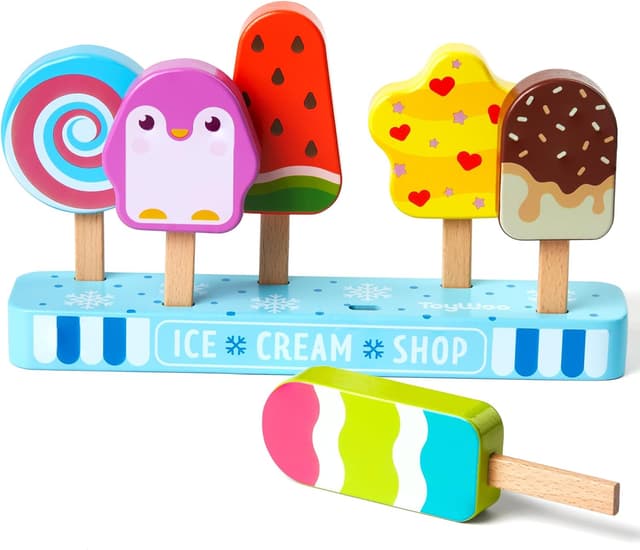 Imagen de Gelati in legno per bambini set 7 en OfertitasTOP
