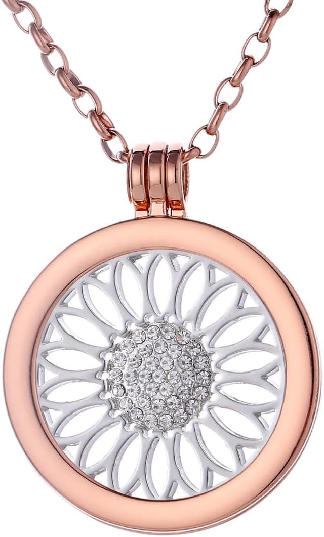 Imagen de Morella Collar oro rosa 70 cm con colgante Coin 33 mm en OfertitasTOP