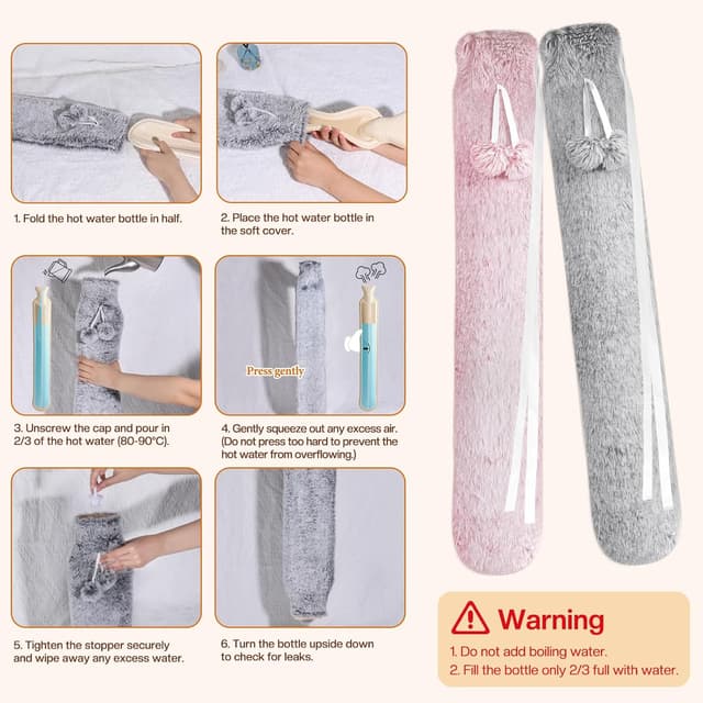 Detalle 1 de BOLEi Extra Lang Wärmflasche 73 cm