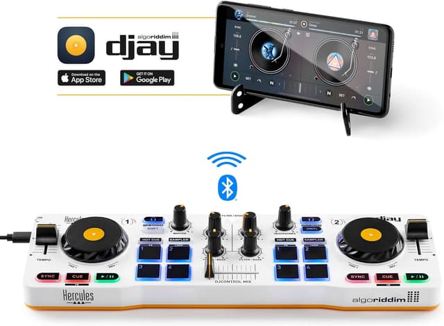 Detalle 2 de Hercules DJControl Mix Controladora Bluetooth 2 pistas